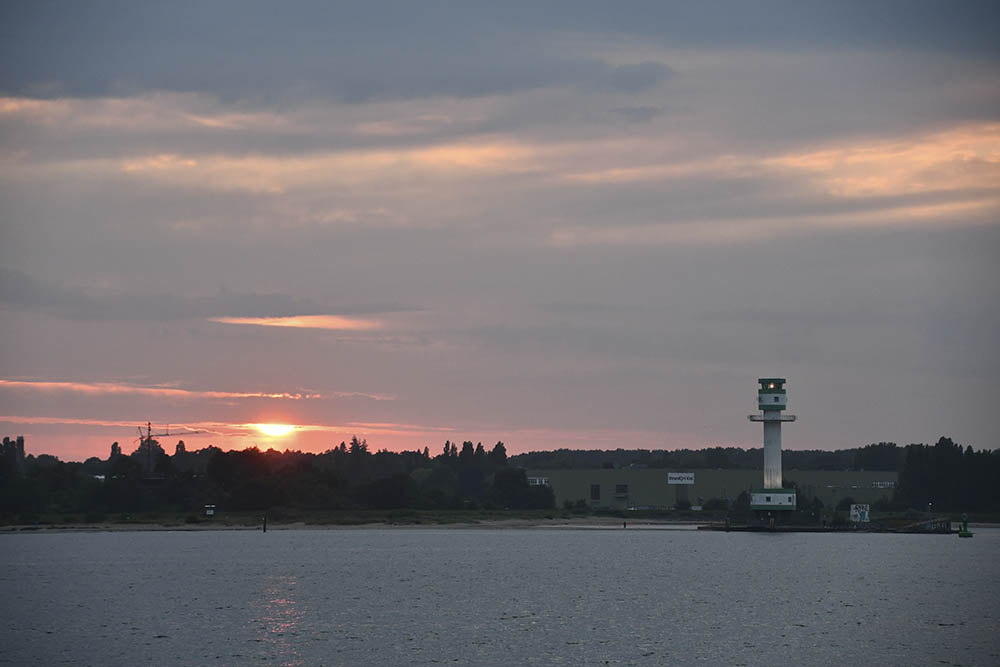 Solnedgang over Kielerfjorden