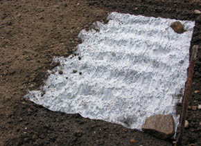 Jord drysses p� fr�tapet