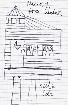 Tr�-hus med t�rnv�relse