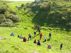 Fr�samlere i Nordby Bakker, Sams�.