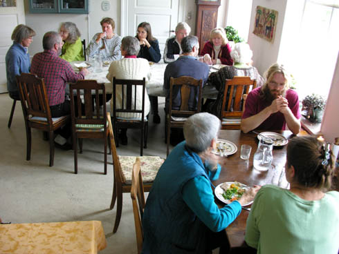 Spisestuen p� Kullerup H�jskole.