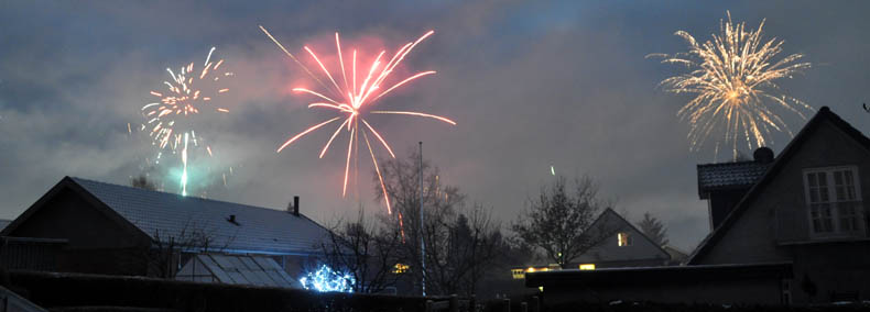 Nyt�rsraketter over Trige