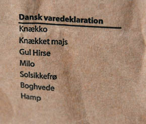 Varedeklaration fir vildfuglefr�