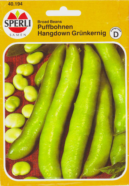 Hesteb�nne, Hangdown, Vicia faba </i>L.<i>