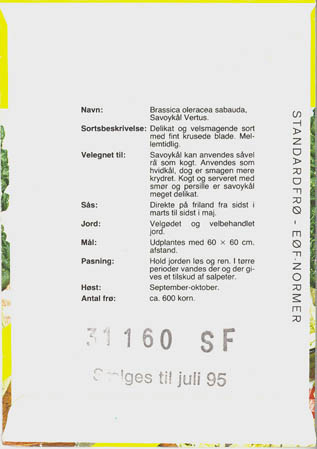 Savoyk�l, Vertus, Brassica oleracea </i>L. var. <i>sabauda