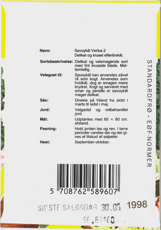 Savoyk�l, Vertus 2, Brassica oleracea </i>L. var. <i>sabauda