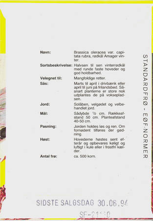 R�dk�l, Amager, Brassica oleracea </i>L. var. <i>rubra