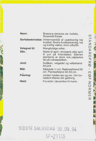 Rosenk�l, Estate F1, Brassica oleracea </i>L. var. <i>gemmifera