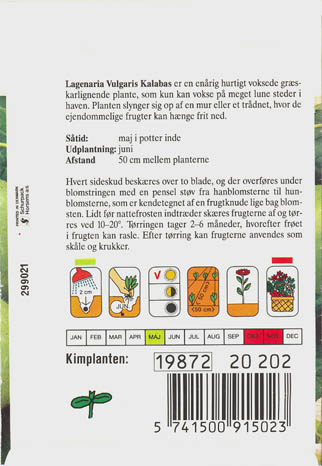 Flaskegr�skar, Kalabas, Lagenaria siceraria