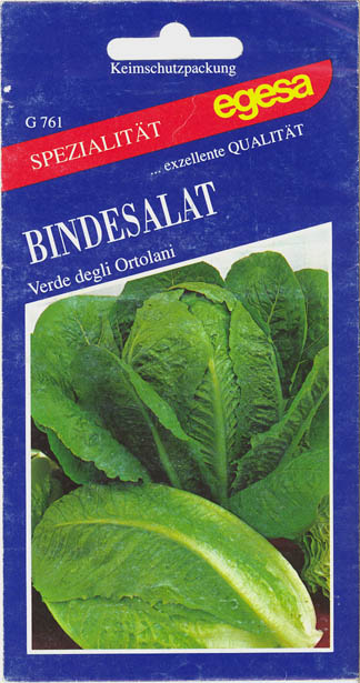 Havesalat, bindsalat, Verde degli Ortolani, Lactuca sativa </i>L. var. <i>longifolia.