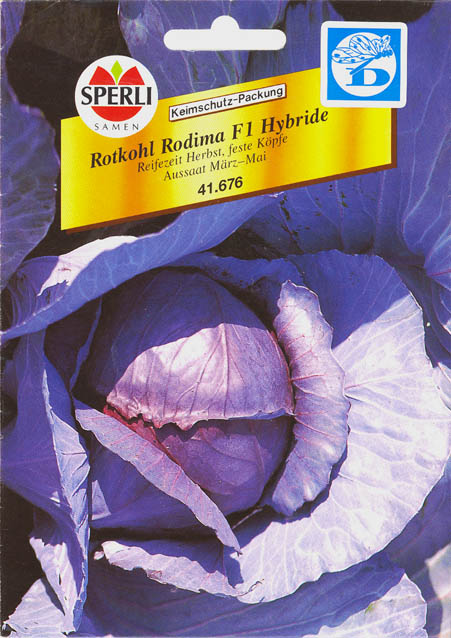 R�dk�l, Rodima F1, Brassica oleracea </i>L. var. <i>rubra