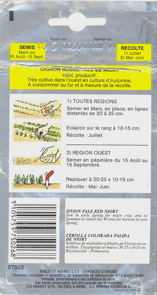 Kepal�g, Rouge Pale de Niort, Allium cepa </i>L.<i>