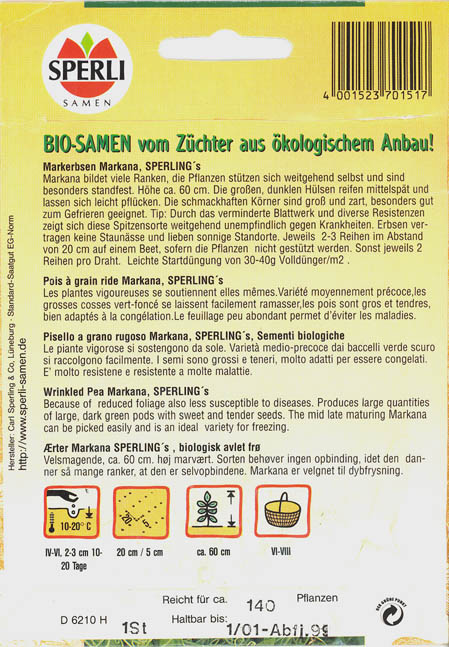 �rt, Markana, Lathyrus oleraceus