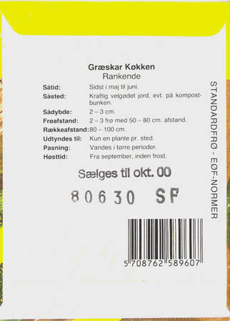 Gr�skar, K�kken, Cucurbita