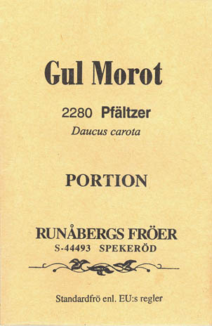 Gulerod, Pf�lzer, Daucus carota </i>L. subsp.<i> sativus