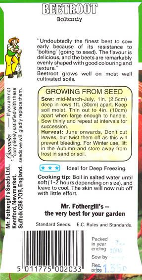 R�dbede, Boltardy, Beta vulgaris </i>L. var.<i> vulgaris