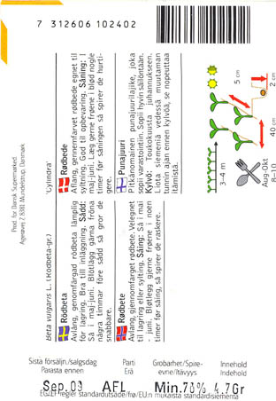 R�dbede, Cylindra, Beta vulgaris </i>L. var.<i> vulgaris