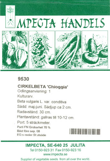 R�dbede, Chioggia, Beta vulgaris </i>L. var.<i> vulgaris