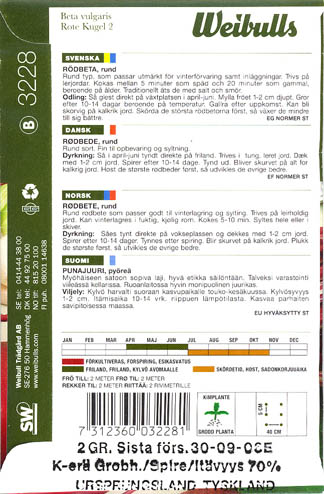 R�dbede, Rote Kugel 2, Beta vulgaris </i>L. var.<i> vulgaris