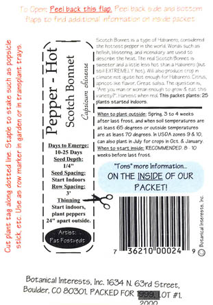 Ringb�gret chili, Scotch Bonnet, Capsicum chinense