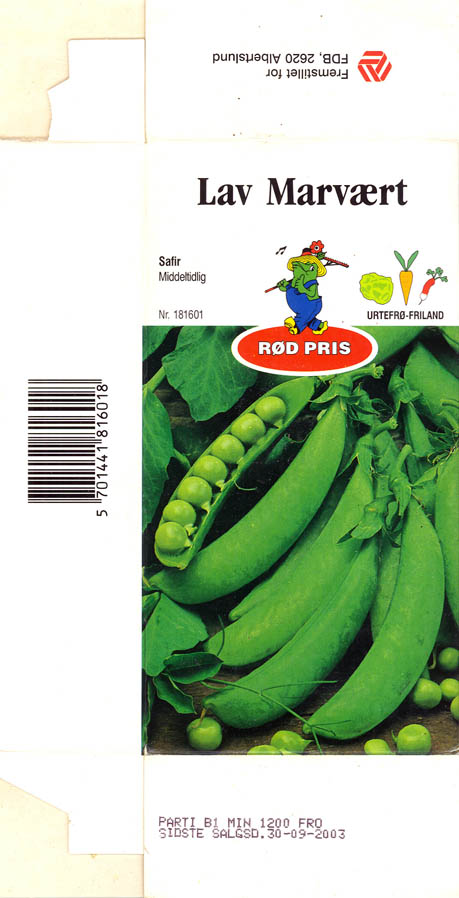 �rt, Safir, Lathyrus oleraceus