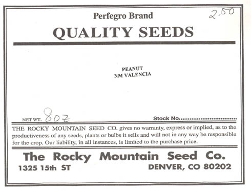 Jordn�d, NM Valencia, Arachis hypogaea </i>L.<i>