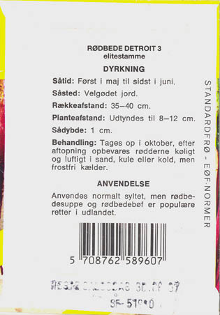 R�dbede, Detroit 3, Beta vulgaris </i>L. var.<i> vulgaris
