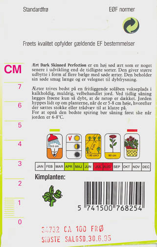 �rt, Dark Skinned Perfection, Lathyrus oleraceus