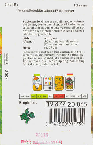 �rt, De Grace, Lathyrus oleraceus