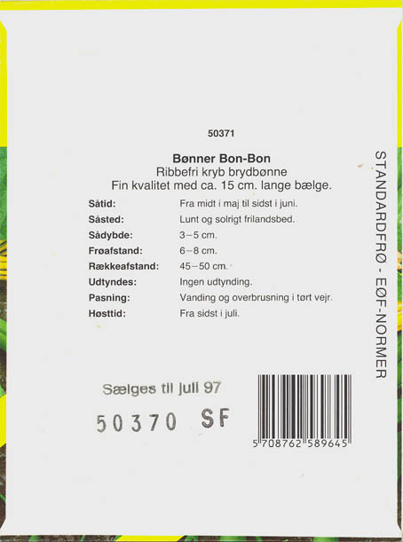 Haveb�nne, Bon-Bon, Phaseolus vulgaris </i>L.<i>